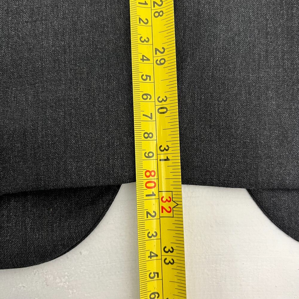 Joseph & Feiss Gold Mens 44R Blazer Jacket Black Charcoal Wool Long Sleeve‎ - Picture 16 of 16